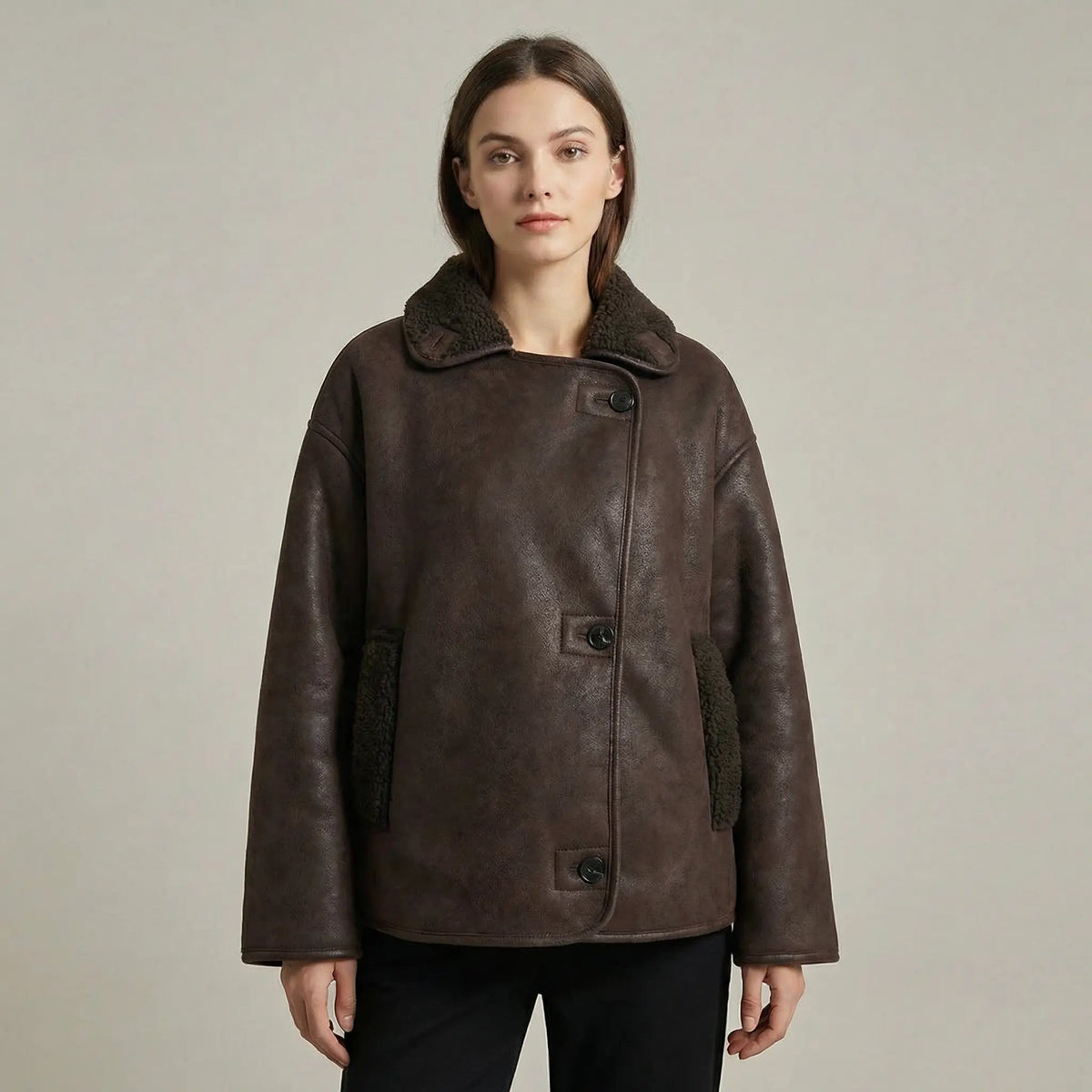 Women's Double Collar Quilted Oversized Winter Coat Edenforth