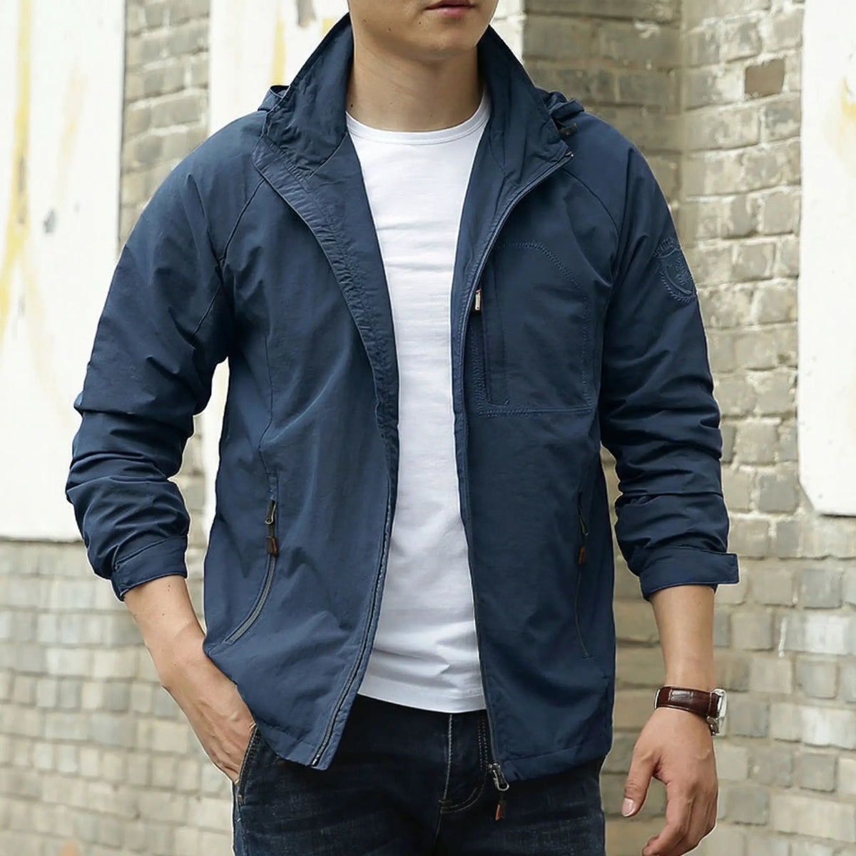 Men's Lightweight Single-Breasted Outerwear Winter Jacket Edenforth