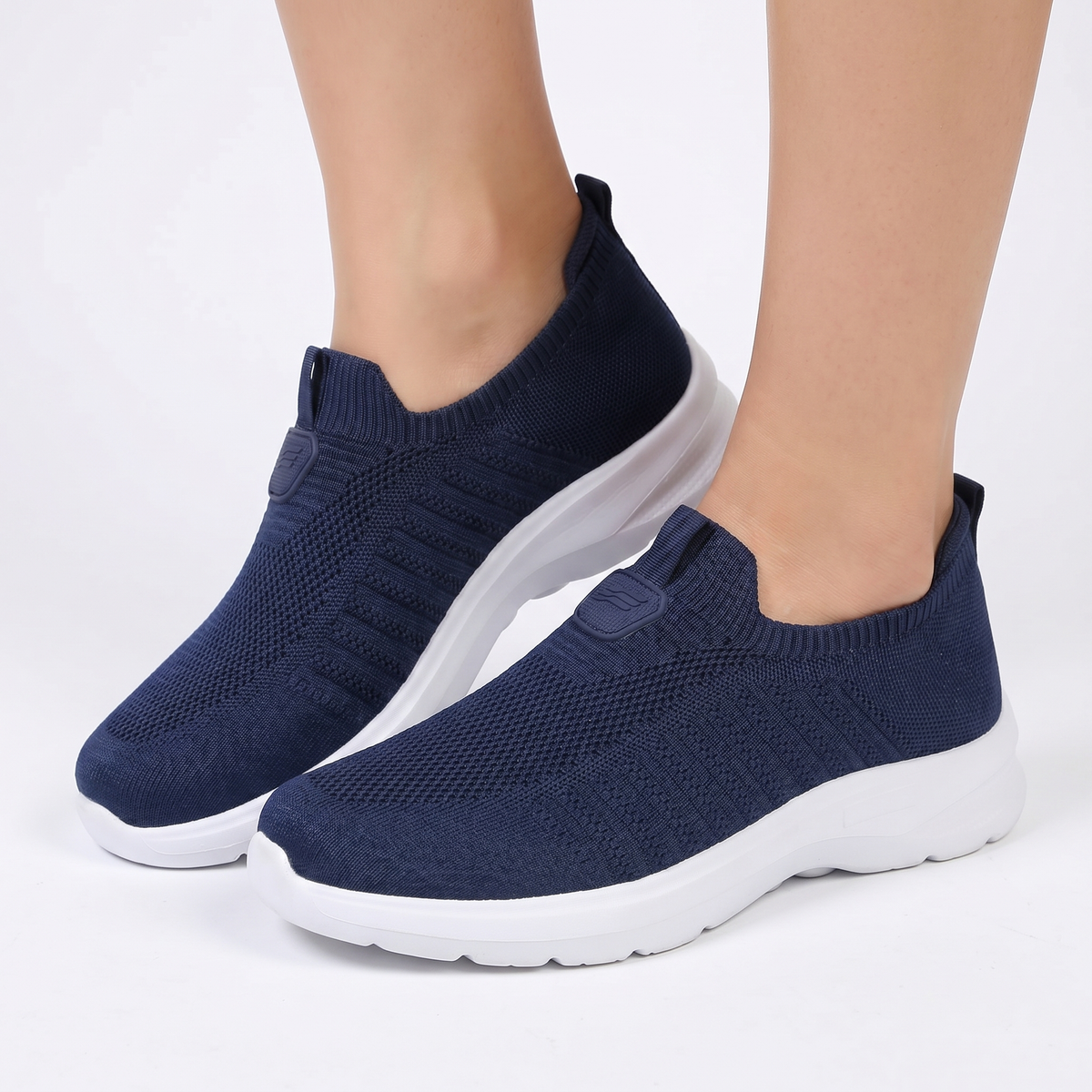 Women's Orthopaedic Sock Knit Slip-On Sneakers Lightweight Breathable Shoes Edenforth