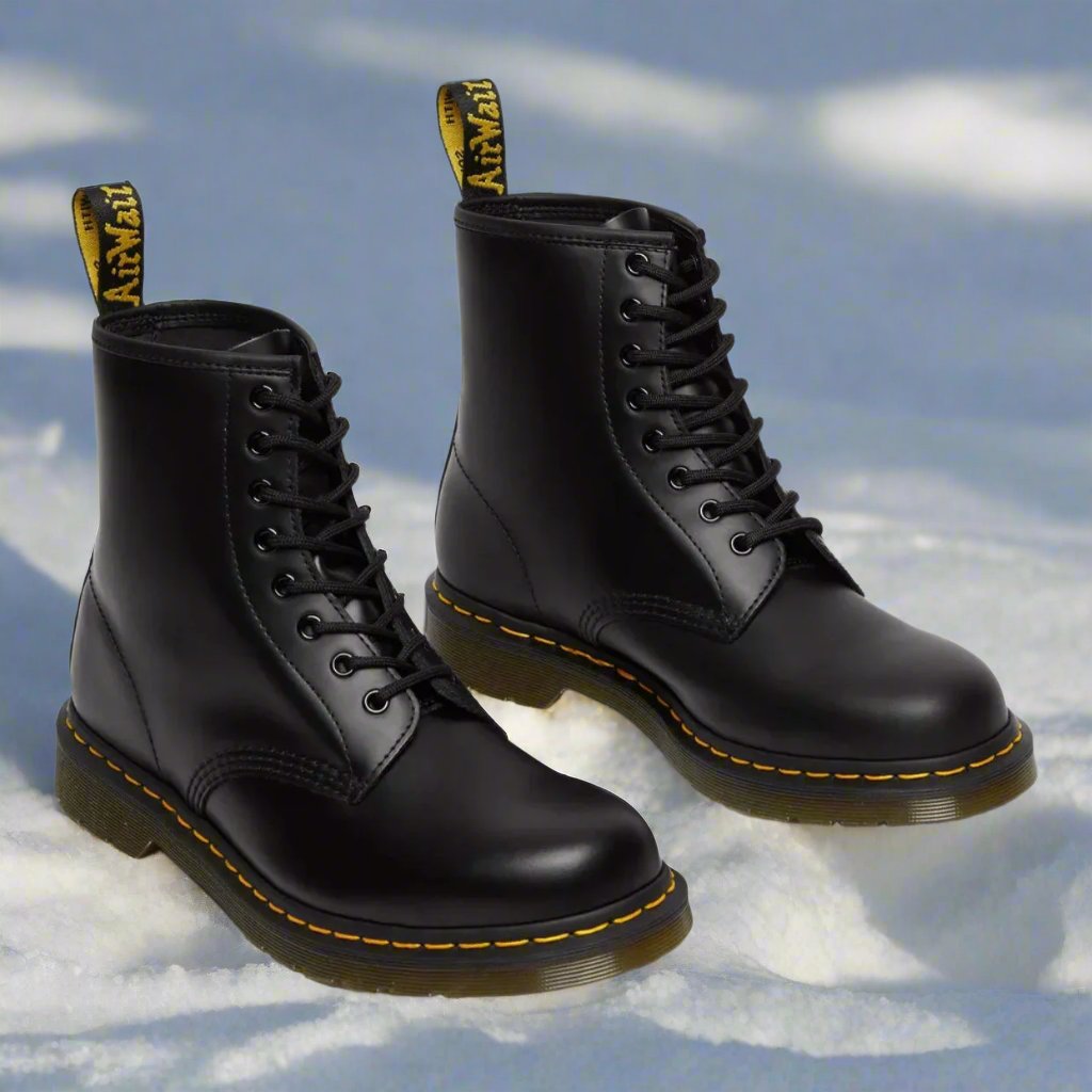 Women's Tall-Shaft Combat Boots Back Pull Loop Balanced Fit 1