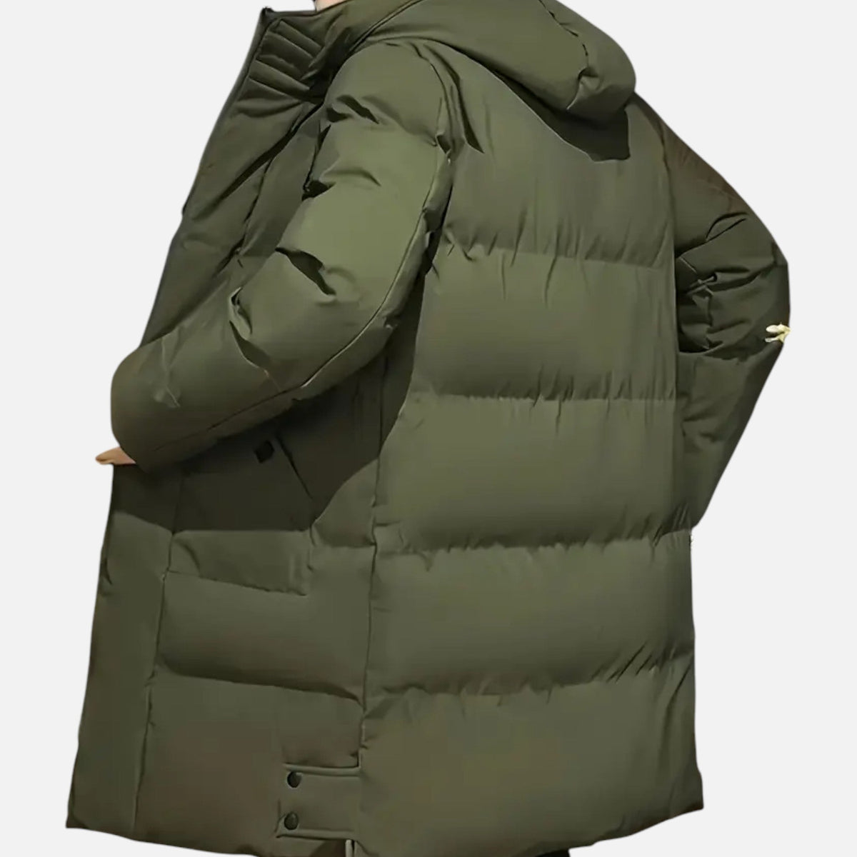 Men's Hooded Zip-Up Winter Jacket Regular Fit Insulated Lining 3