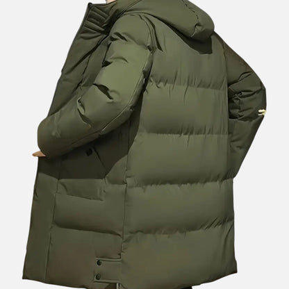 Men's Hooded Zip-Up Winter Jacket Regular Fit Insulated Lining 3