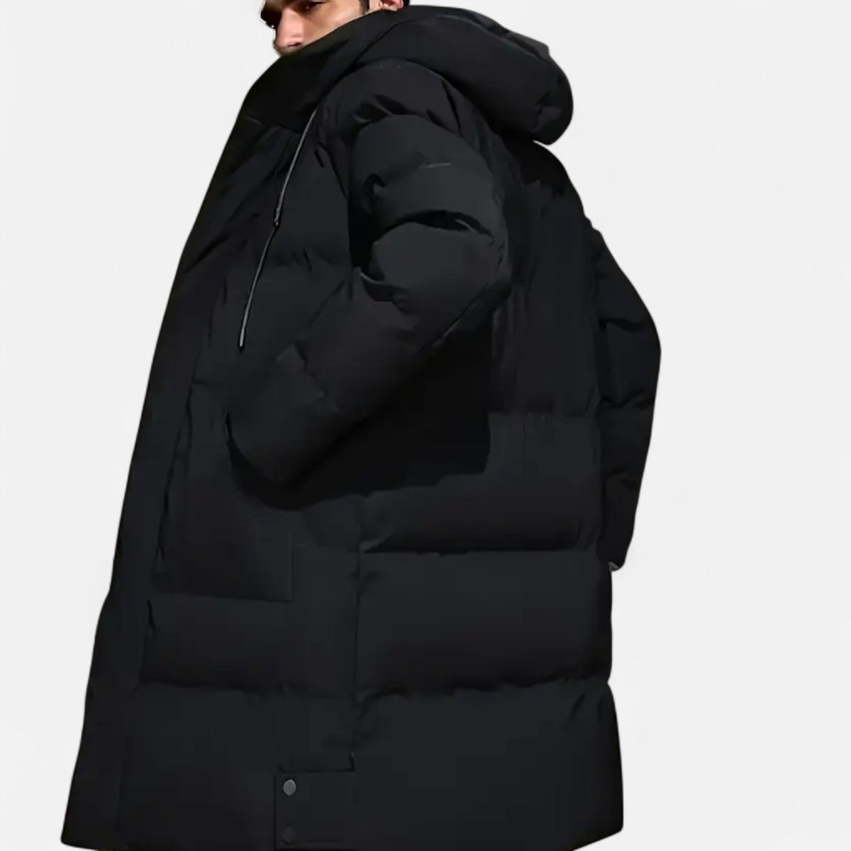 Men's Hooded Zip-Up Winter Jacket Regular Fit Insulated Lining 5