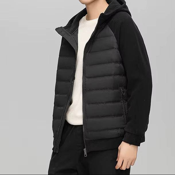 Women's Hooded Zip-Up Jacket with Ribbed Cuffs and Side Pockets 2
