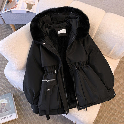 Women's Warm Winter Jacket Classic Design Versatile Fit Black