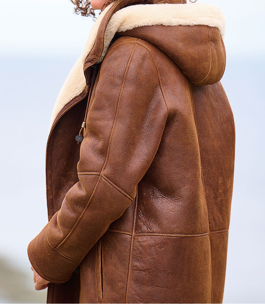Women's Hooded Coat Relaxed Fit Insulated Warmth