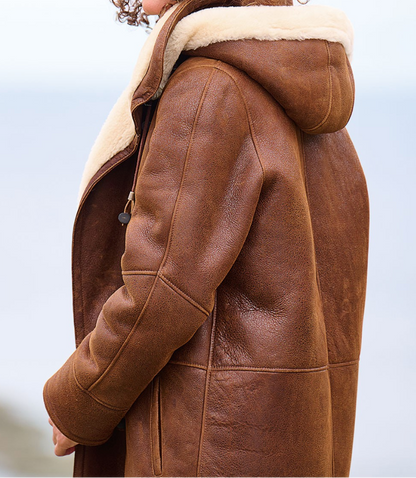 Women's Hooded Coat Relaxed Fit Insulated Warmth