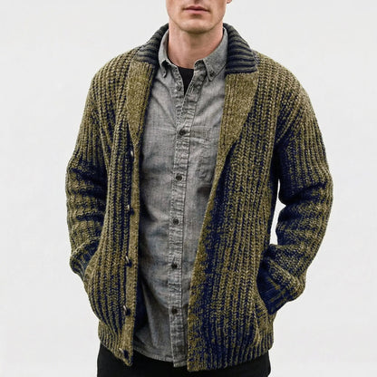 Men's Chunky Knit Shawl Collar Cardigan Winter Sweater Edenforth