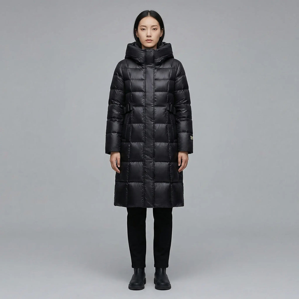Women's Over The Knee Hooded Long Quilted Puffer Winter Coat Edenforth