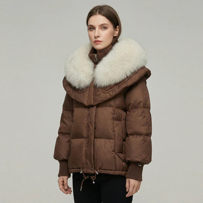 Women's Fur Collar Warm Puffer Winter Coat Edenforth