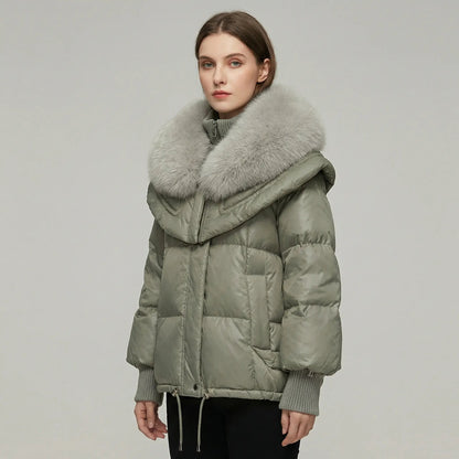 Women's Fur Collar Warm Puffer Winter Coat Edenforth