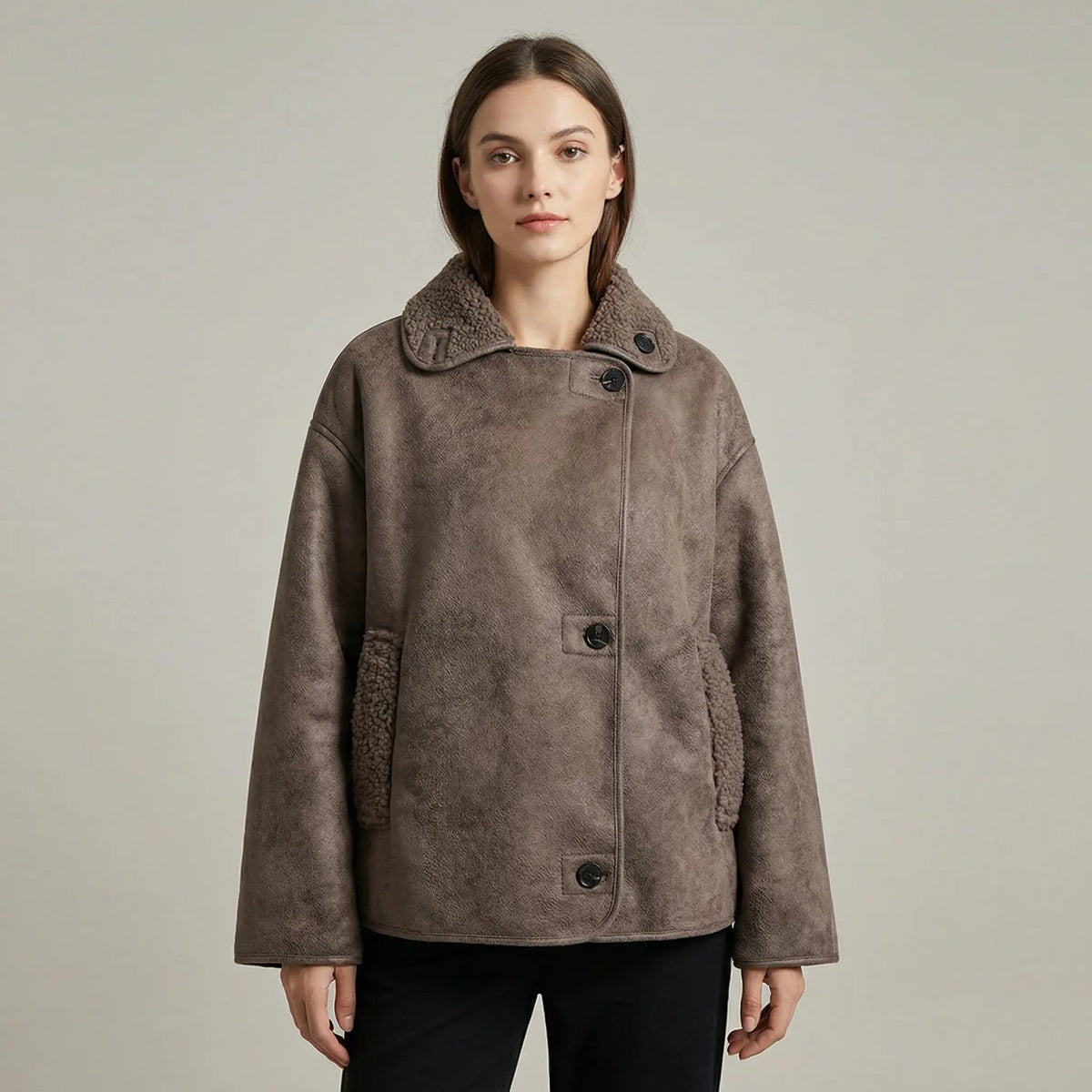 Women's Double Collar Quilted Oversized Winter Coat Edenforth