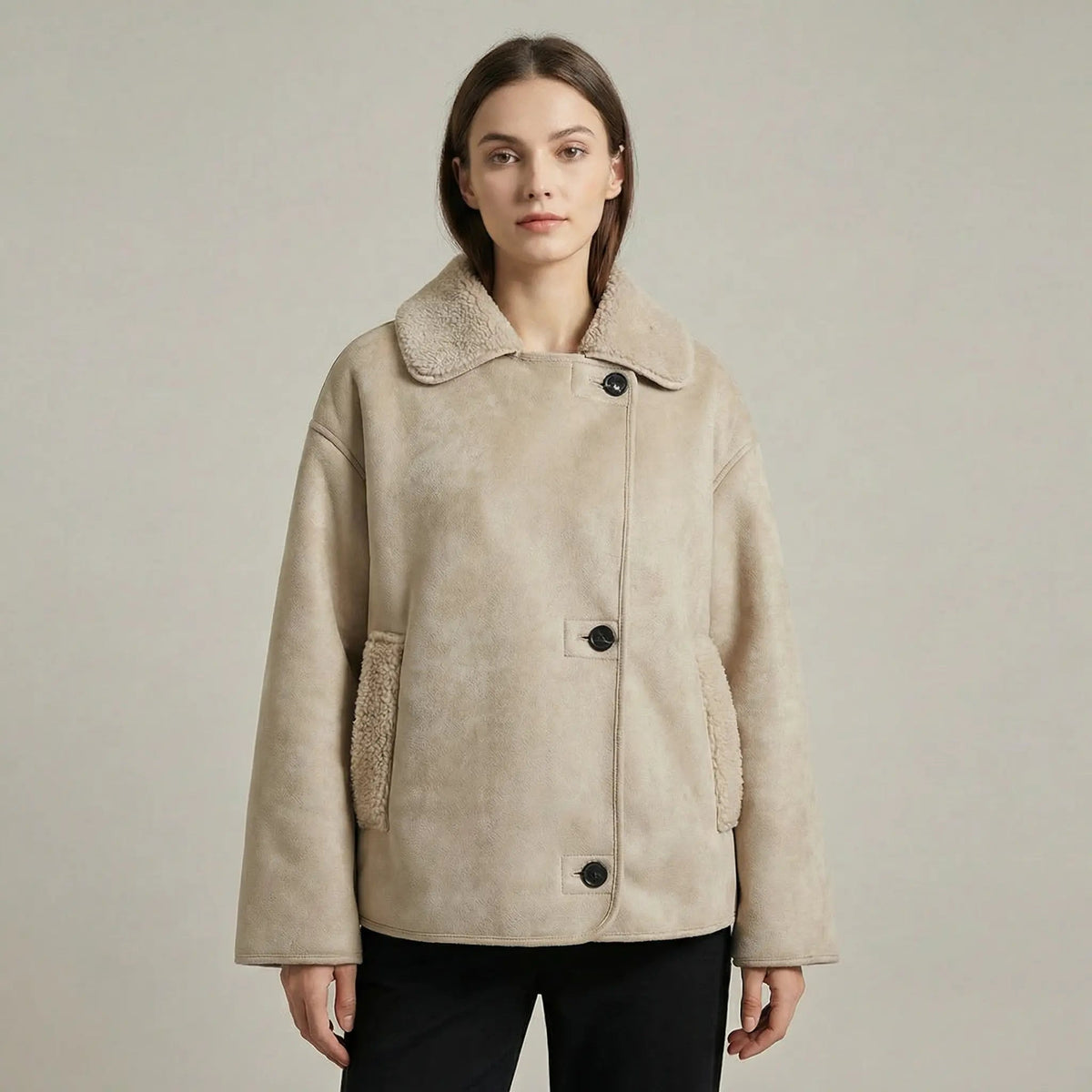 Women's Double Collar Quilted Oversized Winter Coat Edenforth