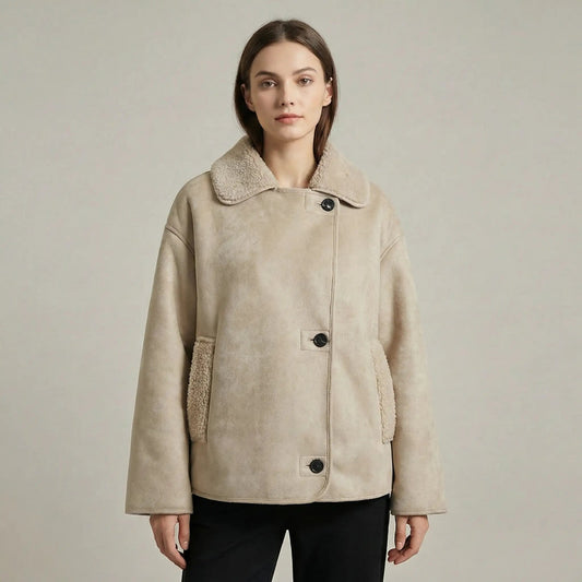 Women's Double Collar Quilted Oversized Winter Coat Edenforth