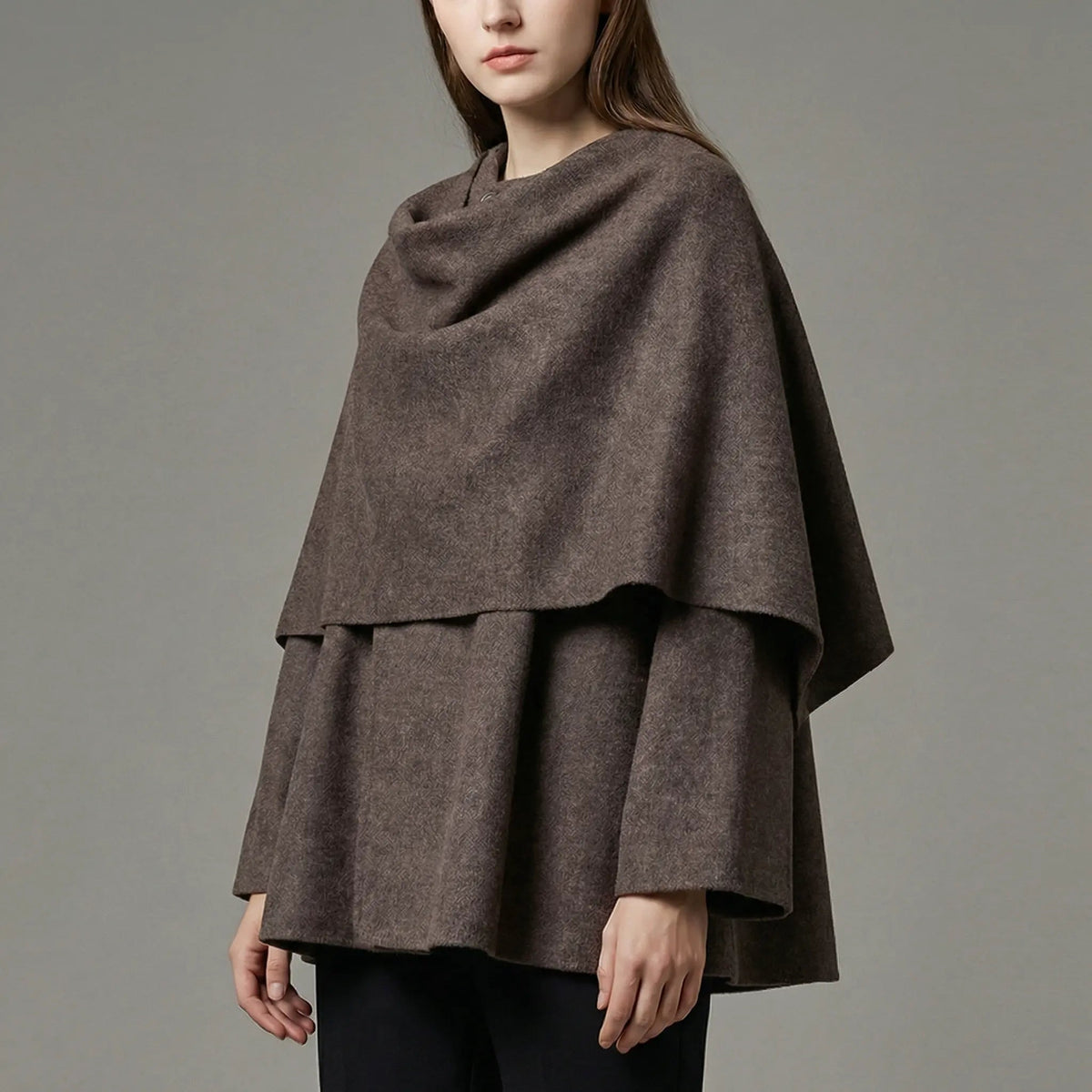Women's Knit Oversized Raglan Sleeve Poncho Cape Winter Cardigan Edenforth