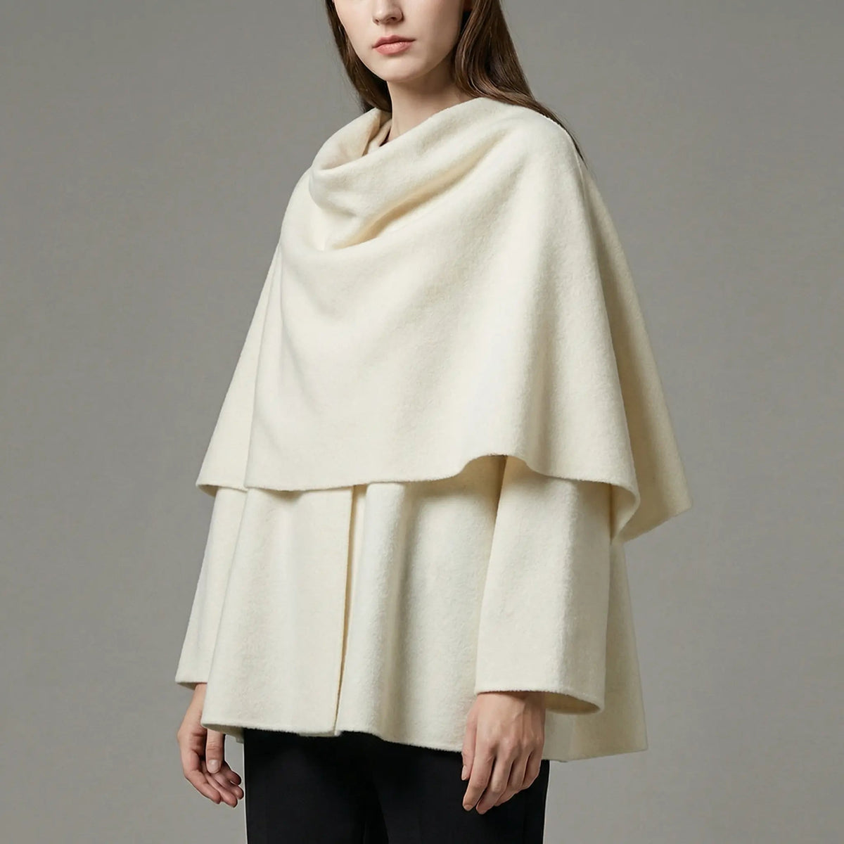 Women's Knit Oversized Raglan Sleeve Poncho Cape Winter Cardigan Edenforth