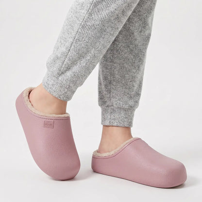 Women's Waterproof Plush Thick Sole Indoor Outdoor Slippers Winter Edenforth