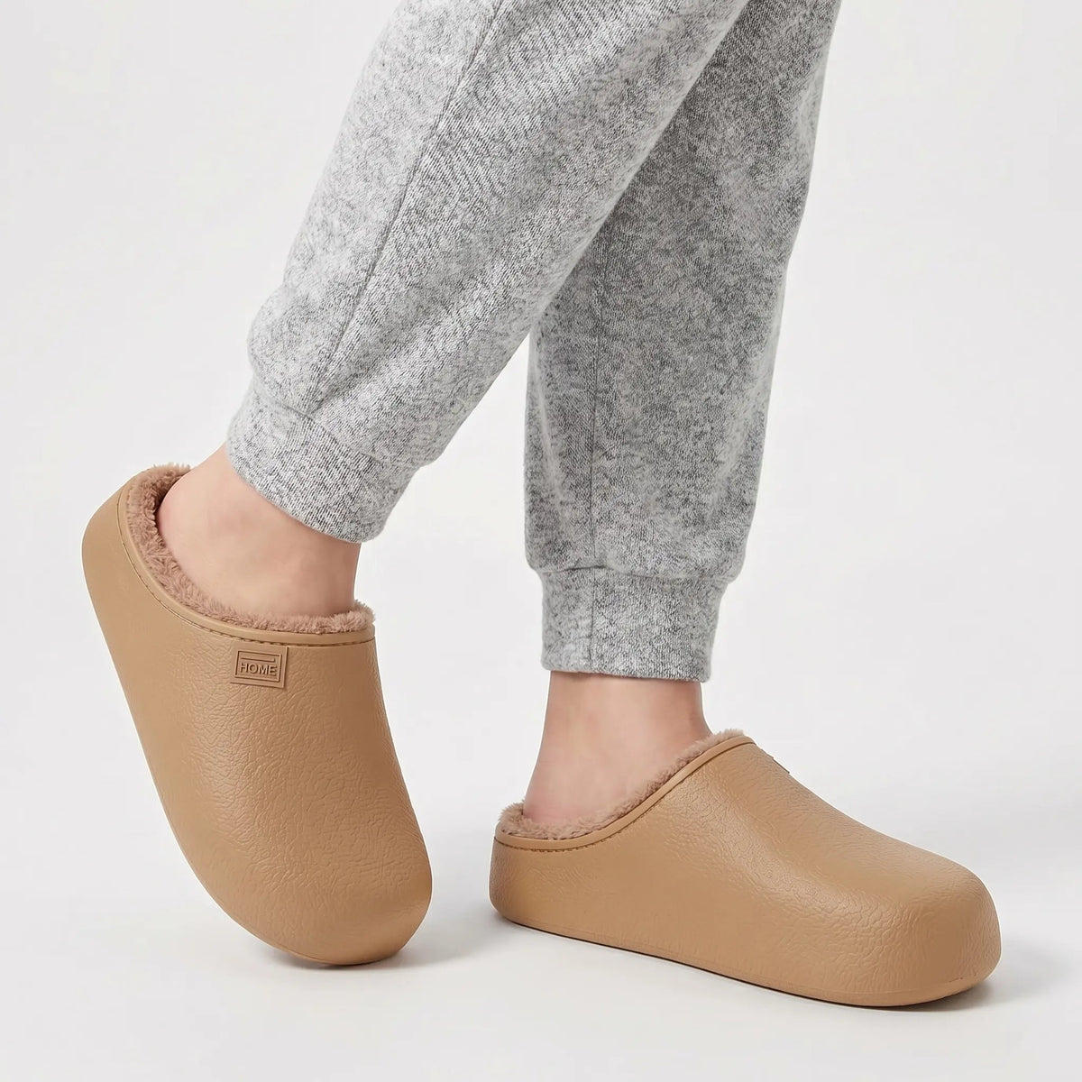 Women's Waterproof Plush Thick Sole Indoor Outdoor Slippers Winter Edenforth