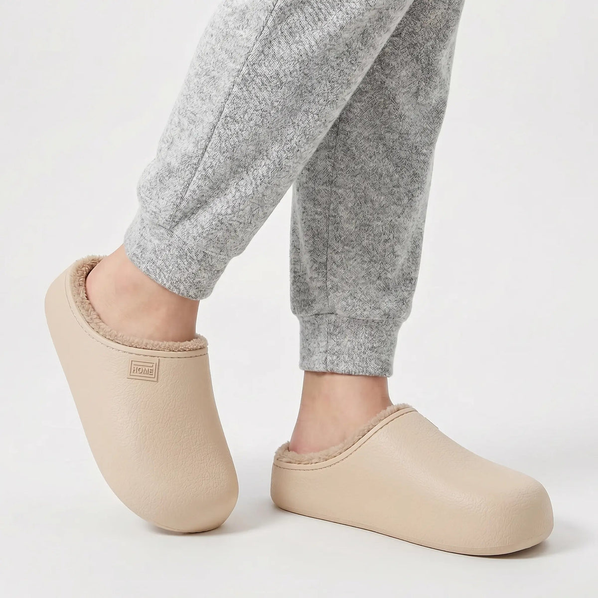Women's Waterproof Plush Thick Sole Indoor Outdoor Slippers Winter Edenforth