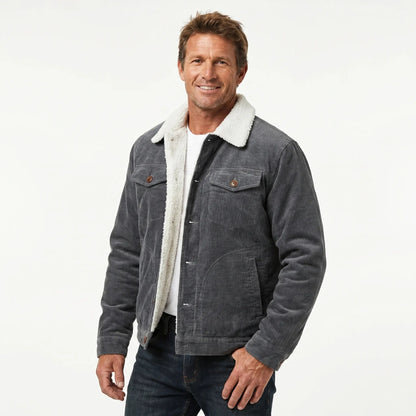 Men's Double-Sided Shearling Warm Bomber Fall Jacket Edenforth