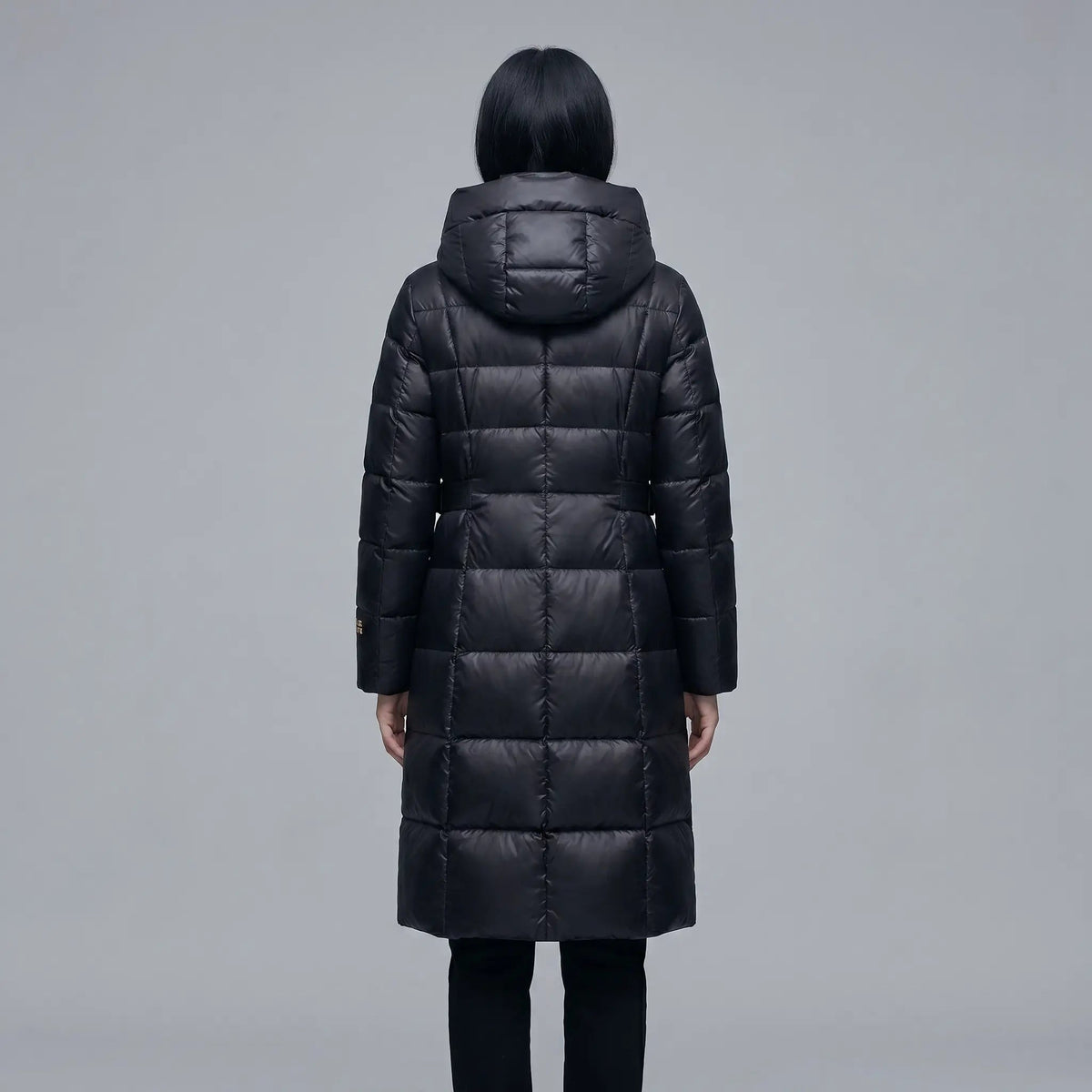 Women's Over The Knee Hooded Long Quilted Puffer Winter Coat Edenforth