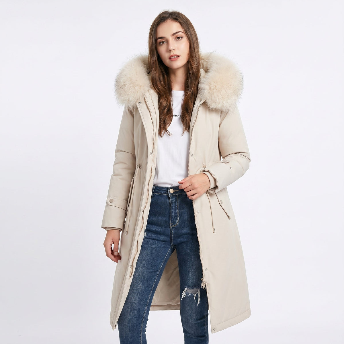 Women's Detachable Luxe Fur Winter Jacket Edenforth