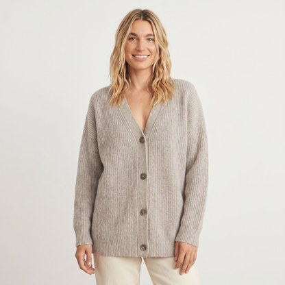 Women's Cardigans For Women Oversized Ribbed V-Neck Knit Winter Edenforth