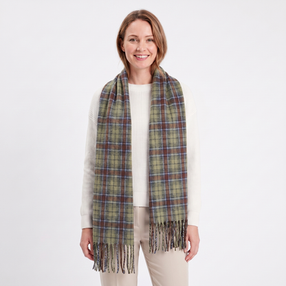 Women's Fluffy Winter Scarf Oversized Brushed Plain Fringe Wrap Edenforth