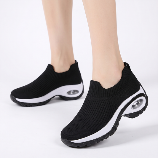 Women's Orthopaedic Slip-On Sock Sneakers Air Cushion Platform Shoes Edenforth