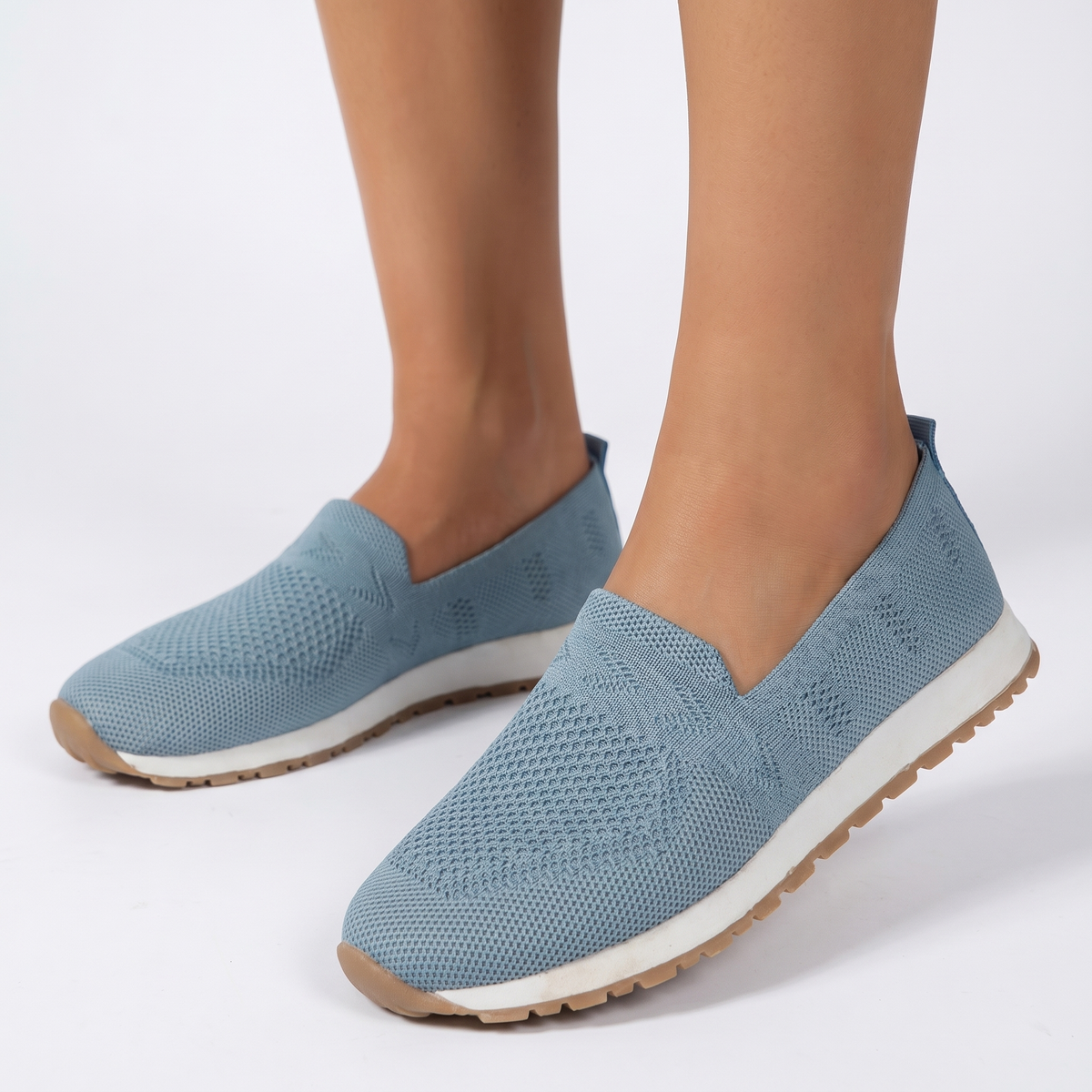 Women's Orthopaedic Knit Slip-On Sneakers Breathable Lightweight Shoes Edenforth