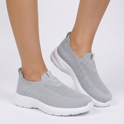 Women's Orthopaedic Sock Knit Slip-On Sneakers Lightweight Breathable Shoes Edenforth