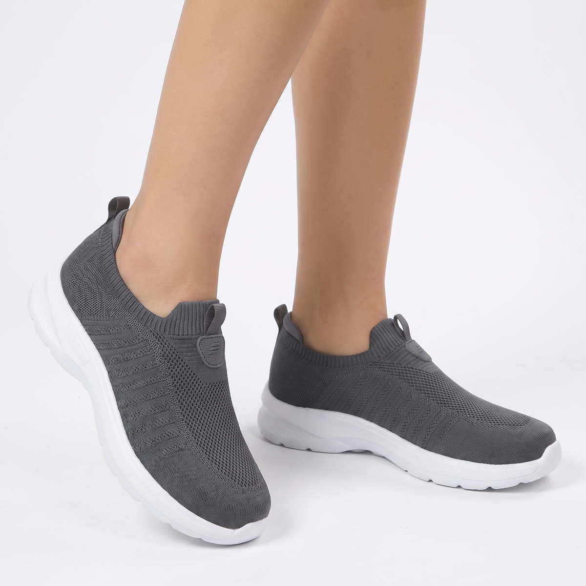 Women's Orthopaedic Sock Knit Slip-On Sneakers Lightweight Breathable Shoes Edenforth