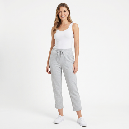 Women's Tapered Jogger Drawstring Waist Cuffed Hem Lounge Pants Edenforth