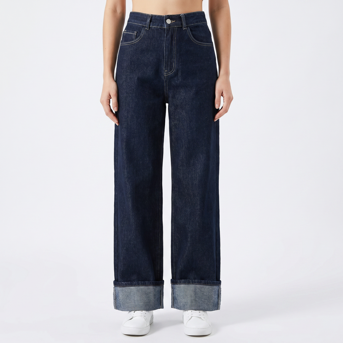 Women's Denim Jacket and Wide-Leg Jeans Fall Set Cropped Two-Piece Outfit Edenforth
