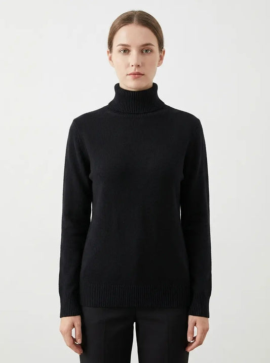 Women's Turtleneck Winter Sweater Soft Knit Long-Sleeve Slim-Fit Edenforth