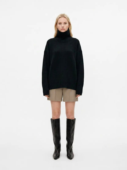Women's Oversized Turtleneck Winter Sweater Chunky Knit Pullover Edenforth