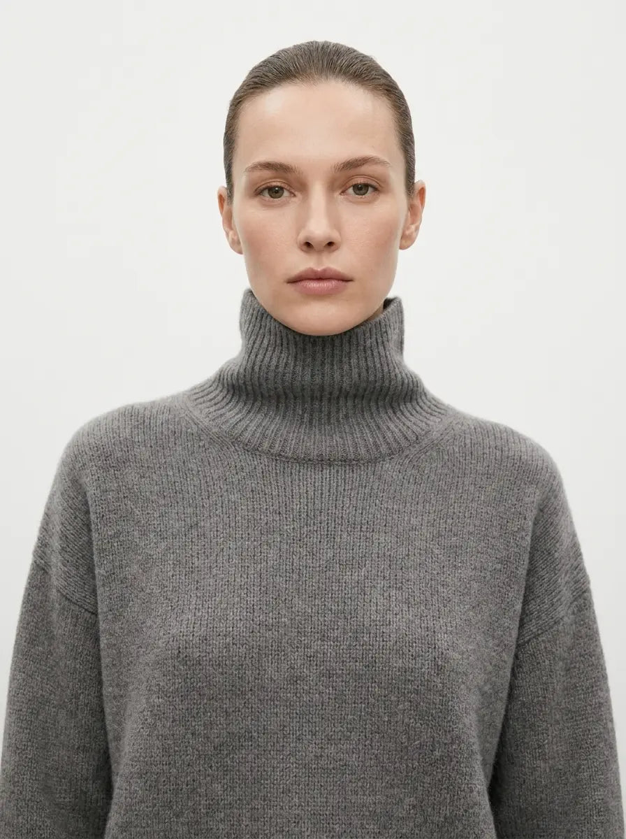 Women's Oversized Turtleneck Winter Sweater Chunky Knit Pullover Edenforth