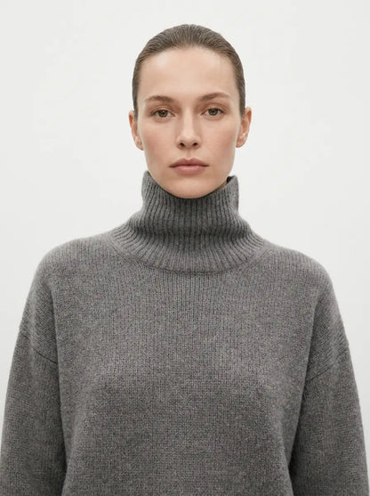 Women's Oversized Turtleneck Winter Sweater Chunky Knit Pullover Edenforth