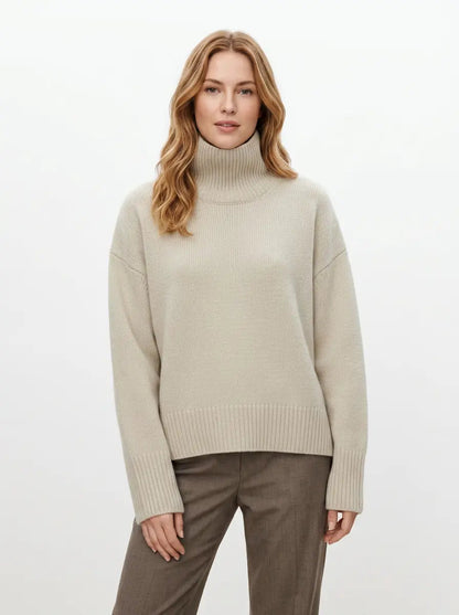 Women's Oversized Turtleneck Winter Sweater Chunky Knit Pullover Edenforth