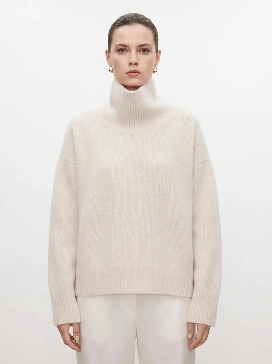 Women's Oversized Turtleneck Winter Sweater Chunky Knit Pullover Edenforth