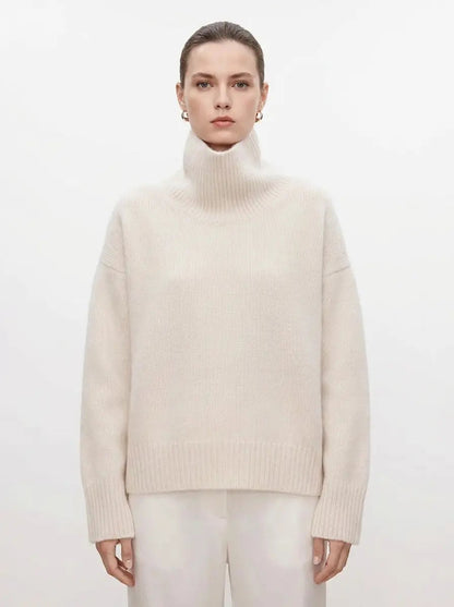 Women's Oversized Turtleneck Winter Sweater Chunky Knit Pullover Edenforth