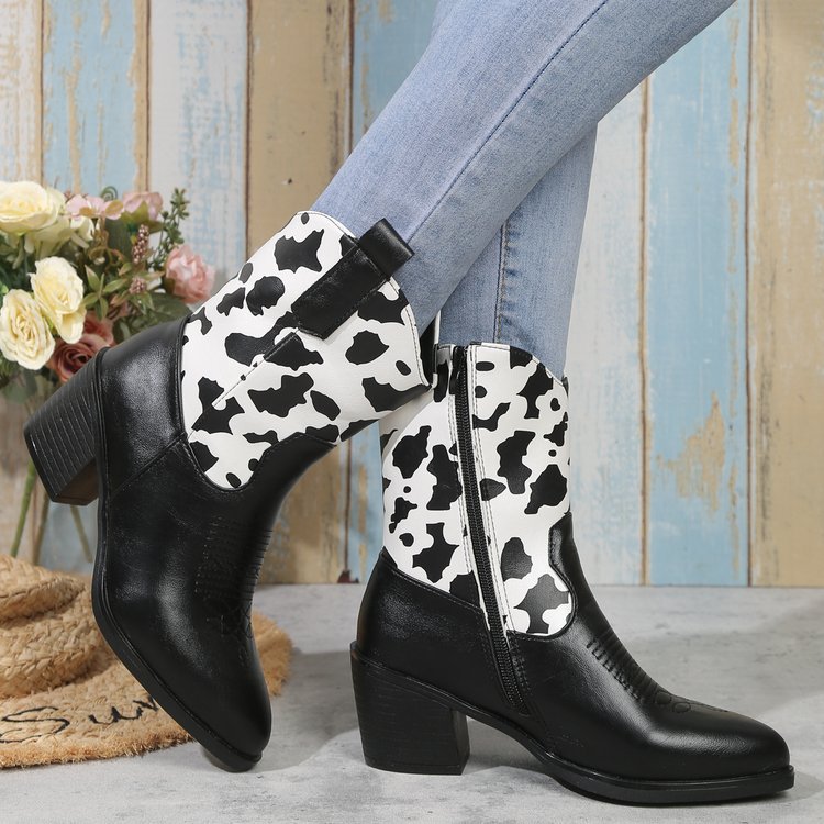 Pointed-Toe Western Cowboy Boots mutualdropshopping