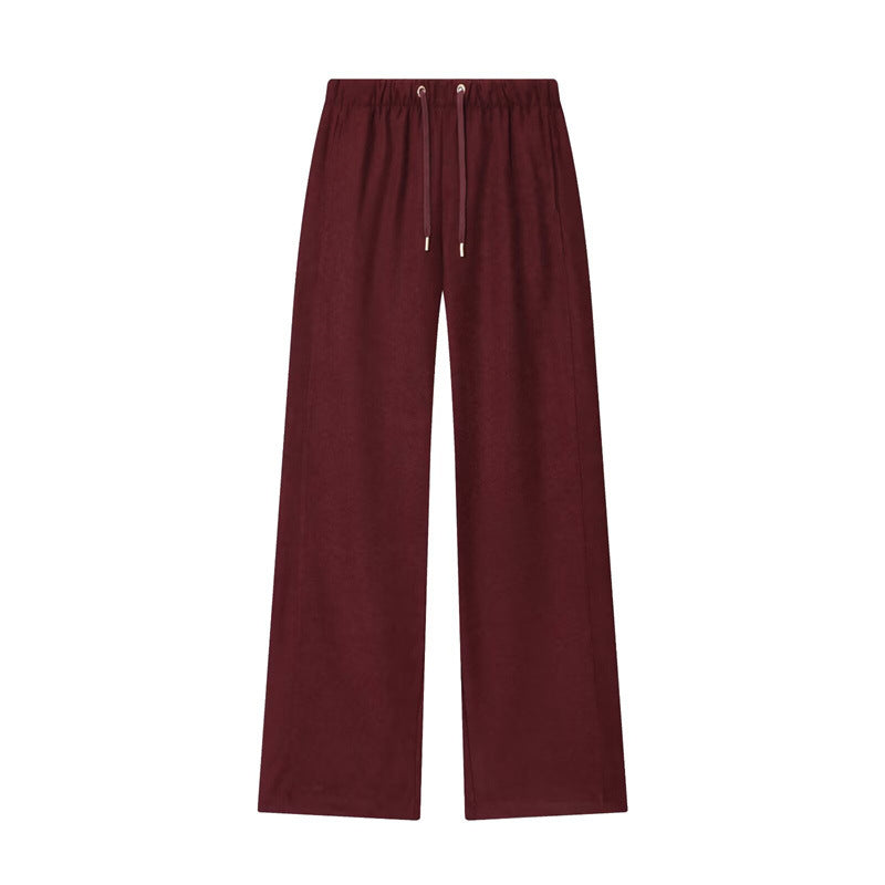 Women's Cropped Hooded Jacket and Wide-Leg Pants Set Loungewear Two-Piece Edenforth