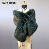 Dark Green Wide Shawl