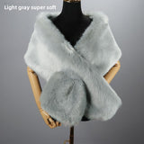 Light Gray Super Soft Wide Shawl
