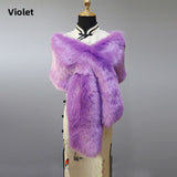 Violet Wide Shawl