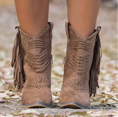 Women's Fringe Martin Boots mutualdropshopping