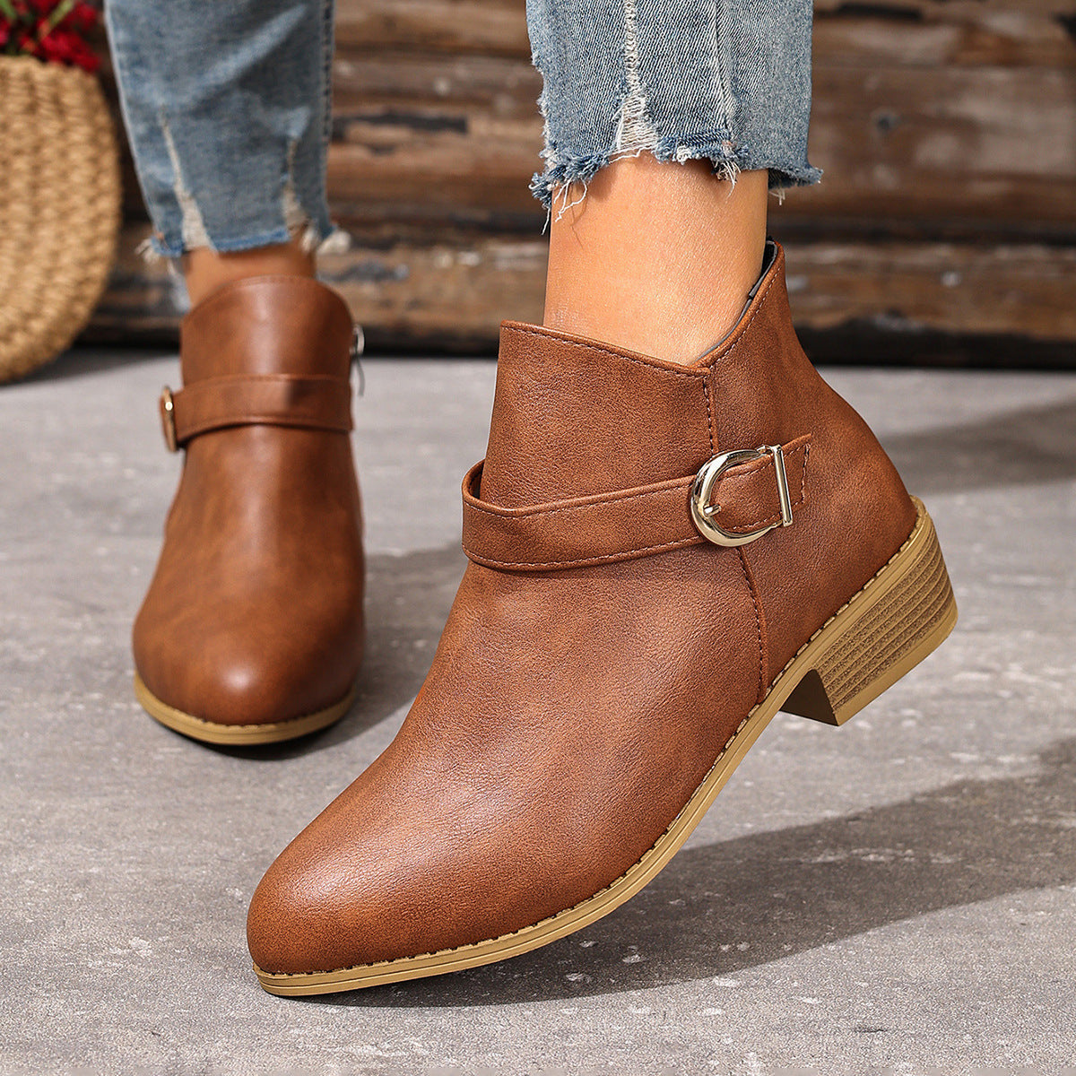Vintage Round-Toe Martin Boots mutualdropshopping