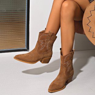 Embroidered Cowboy Boots mutualdropshopping