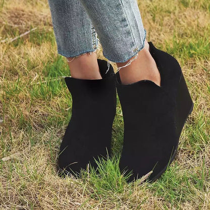 Women's Wedge Ankle Boots mutualdropshopping